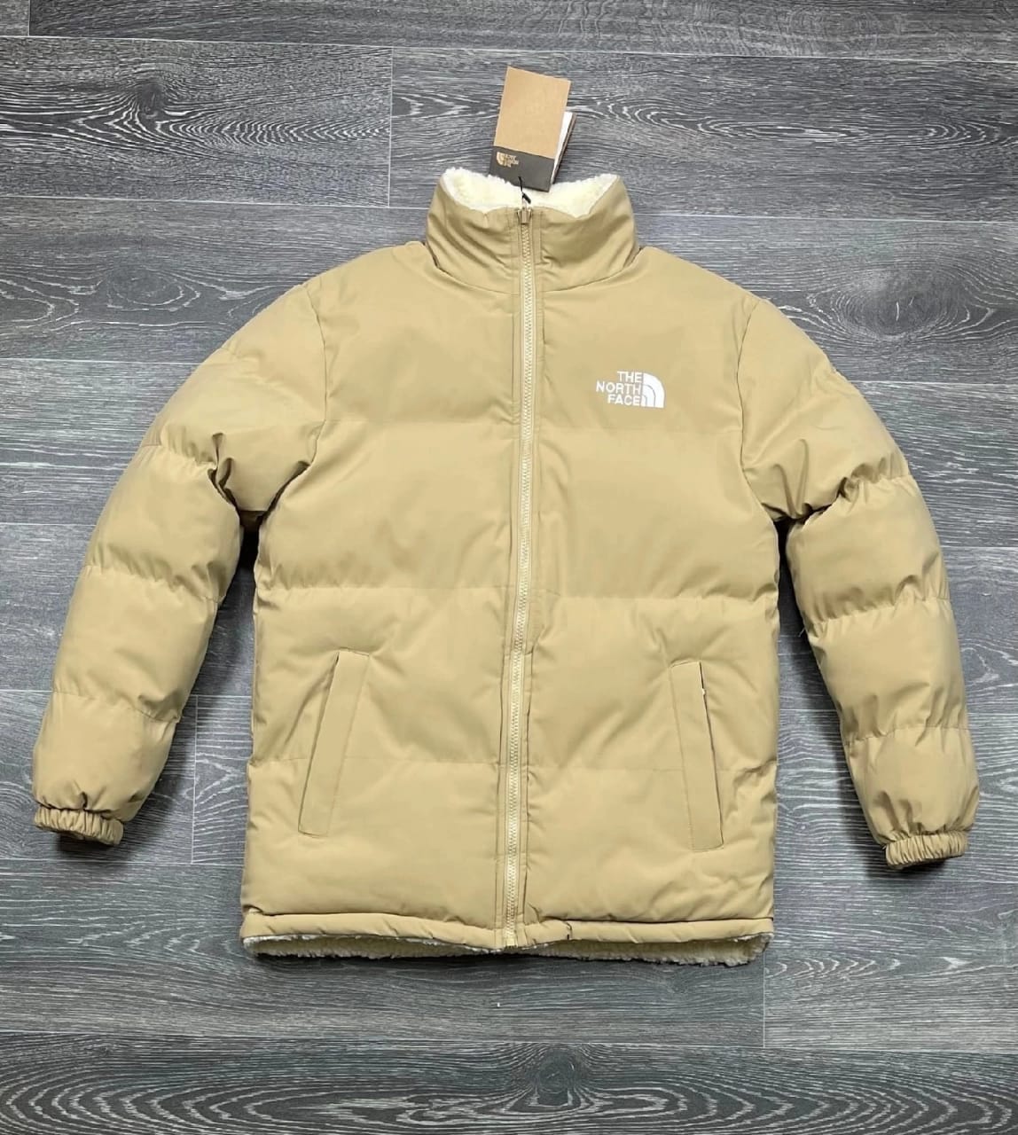 Куртка двухсторонняя the North face барашек