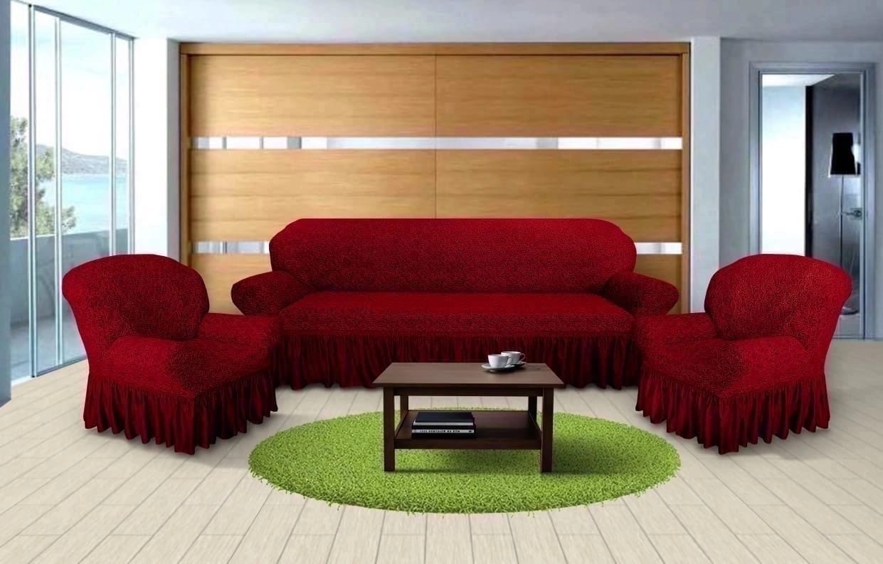 Чехол на диван изумрудного цвета