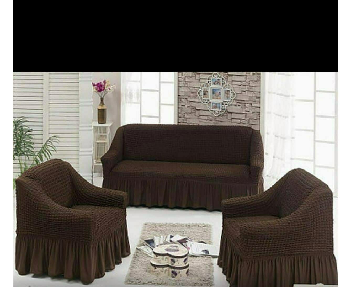 чехлы на диван и 2 кресла турецкие