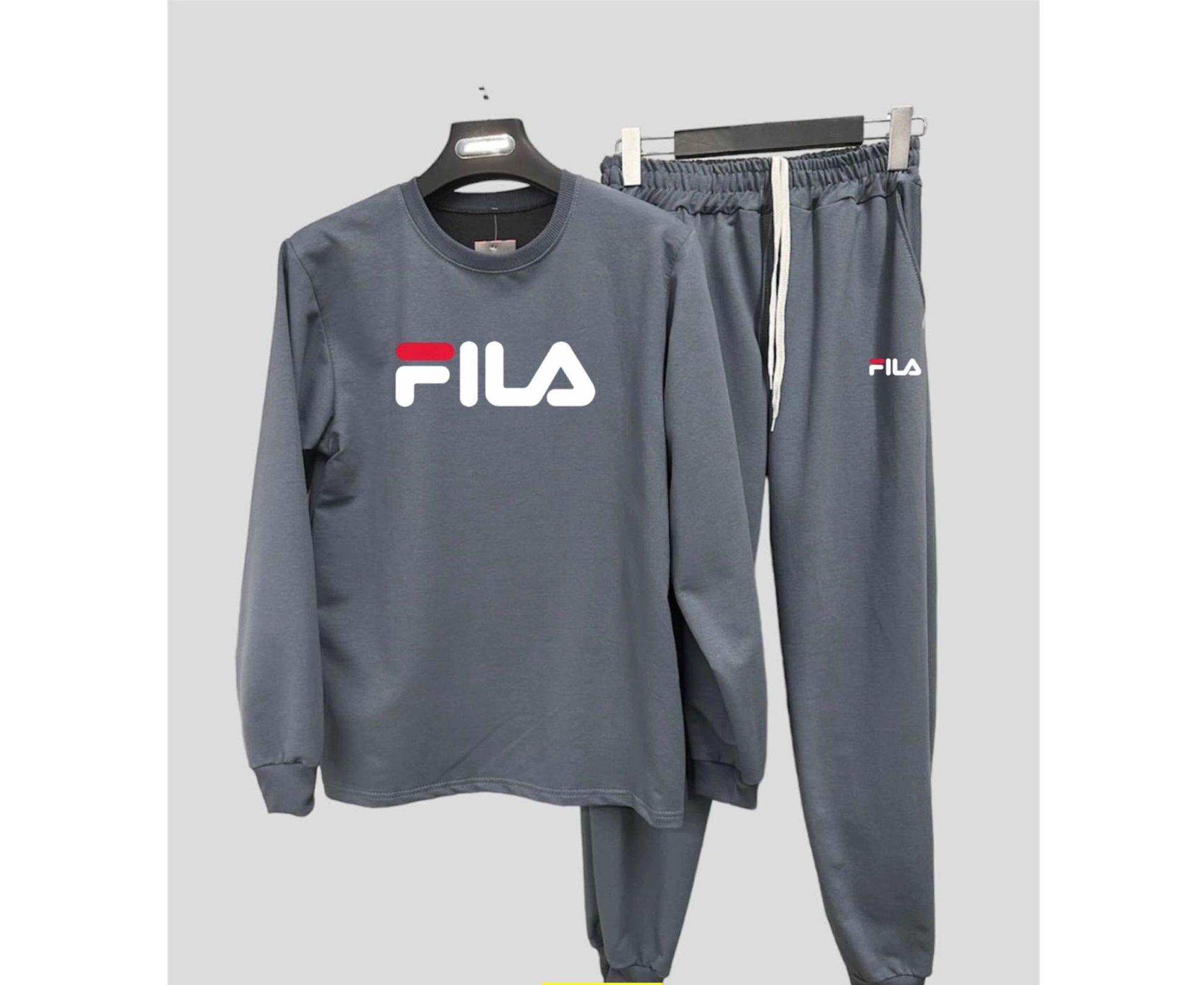 Fila спортивный костюм мужской серый