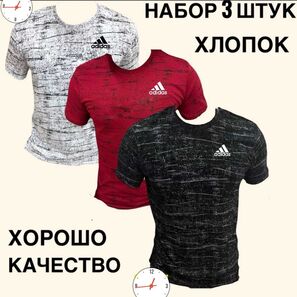 Футболка мужская 3 шт (разного цвета)