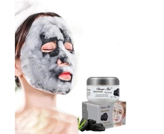 МАСКА ДЛЯ ЛИЦА DEAR SHE CHARCOAL BUBBLE CARBONATED CLAY MASK, код 2065050