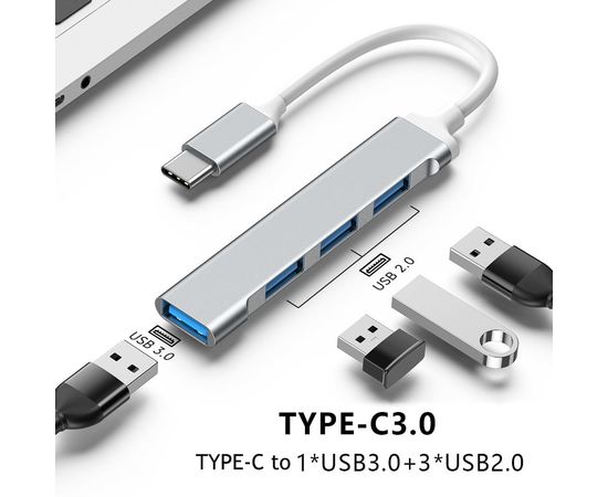 ДОК СТАНЦИЯ 4 в 1 USB 3.0 -C, код 3389434