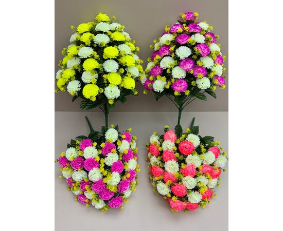 Цветы искусственные 20шт (разного цвета), код 50294334