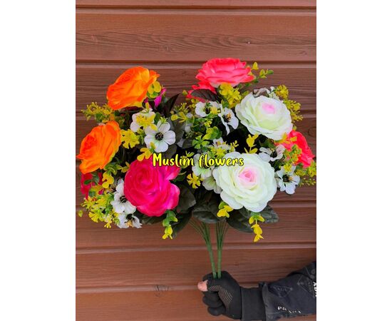Цветы искусственные 20шт (разного цвета), код 50294337