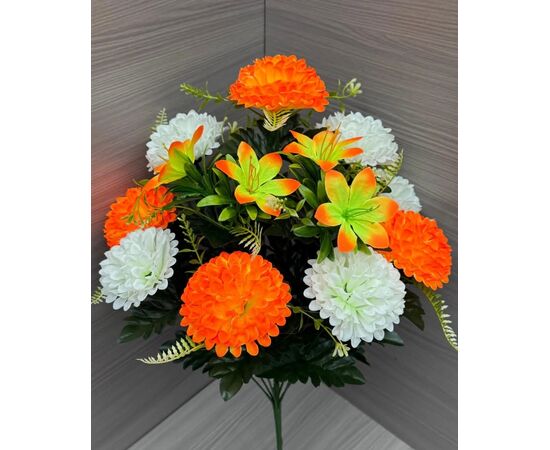 Цветы искусственные 10 шт (разного цвета), код 6723708