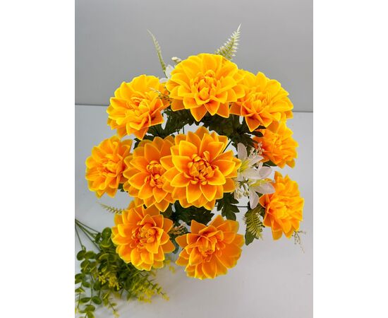 Георгины искусственные 20 шт (разного цвета), код 3686774