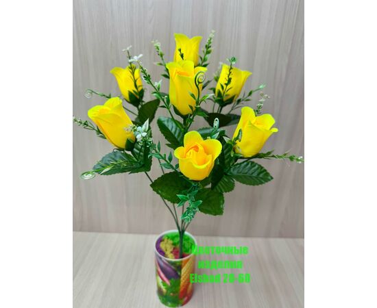 Цветы искусственные розы 50 шт (разного цвета), код 6731509