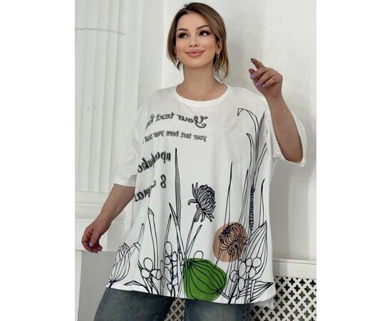 Футболка женская, код 4807947