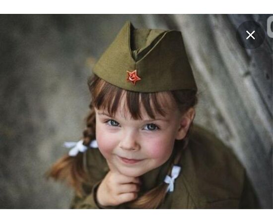 Детская военная пилотка, код 3692845