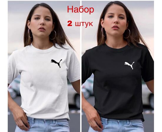Футболка женская 2шт, код 50298491
