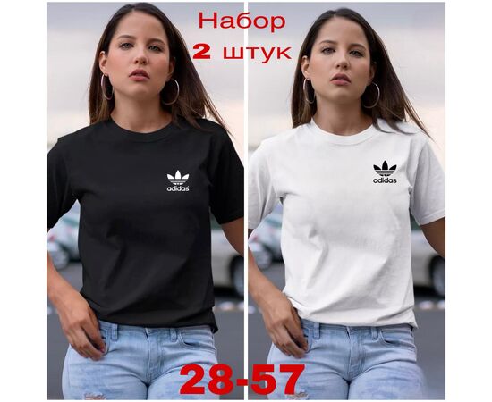 Футболка женская 2шт (разного цвета), код 4810799