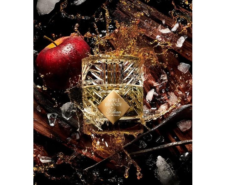 Kilian apple brandy on the rocks