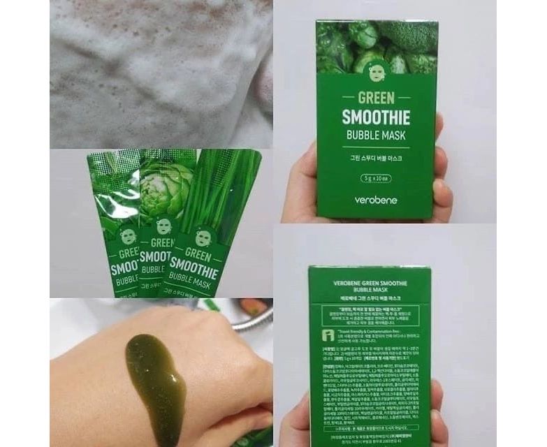 verobene green smoothie bubble mask