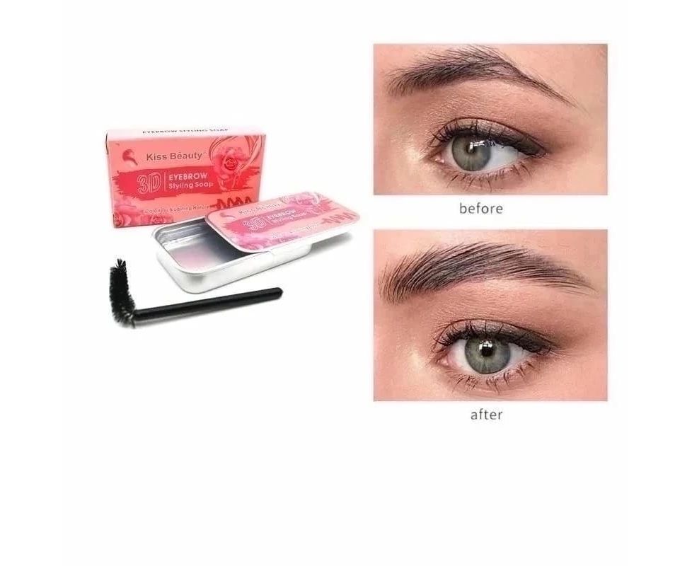 Стайлинг для бровей. Kiss Beauty 3d Eyebrow styling Soap. Мыло для бровей Kiss Beauty Eyebrow styling Soap 3d. Kiss Beauty 3d Brow styling Soap с коллагеном. Воск для бровей 3d Brow styling Soap.